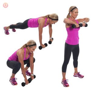 How to do a Plank To Upright Row